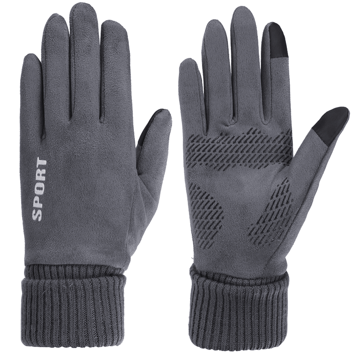 Women Winter Warm Gloves Touch Screen Windproof Anti-Slip Thermal Outdoor Sports Skiing Gloves - Trendha