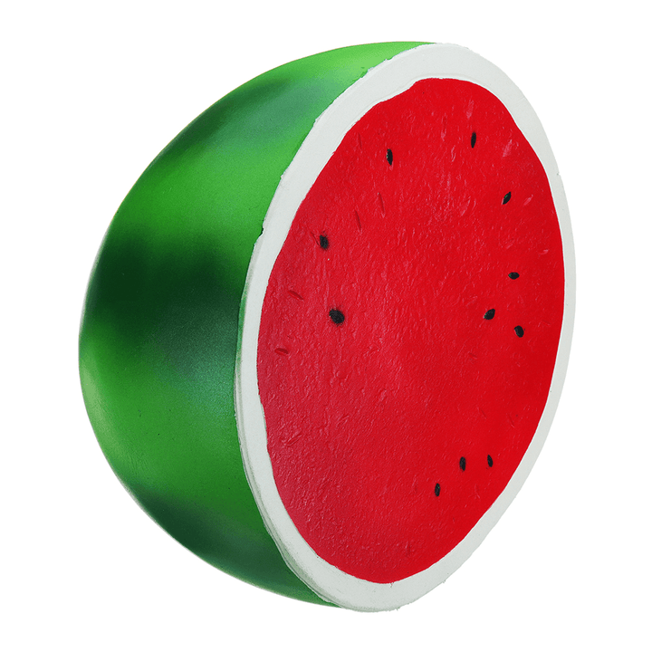 Giant Watermelon Squishy 9.84In 25*24*14CM Huge Fruit Slow Rising Soft Toy with Packaging Random Free Gift - Trendha