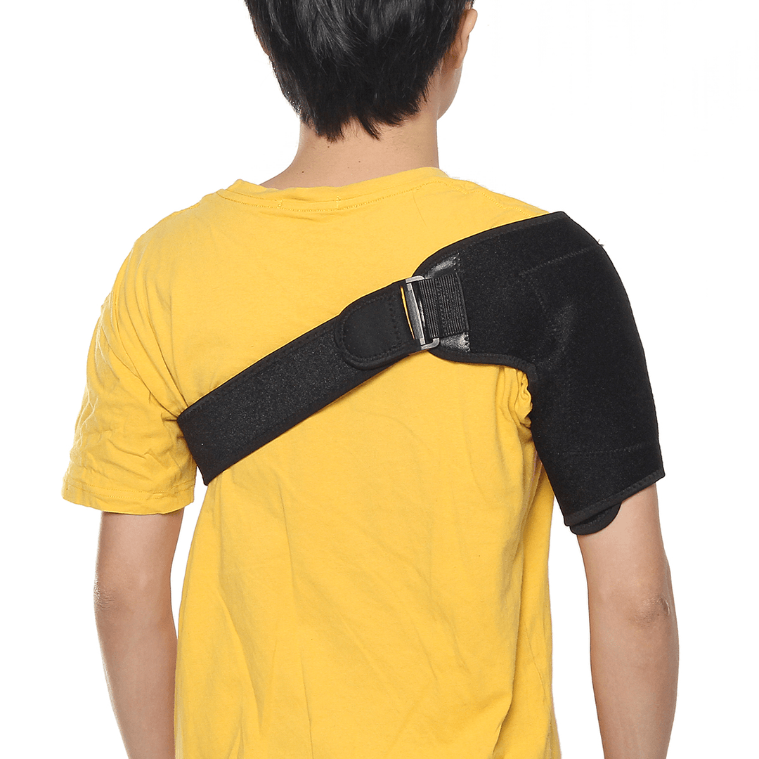 Electric Heat Relief Adjustable Shoulder Brace Back Support Belt Shoulder Injury Support - Trendha