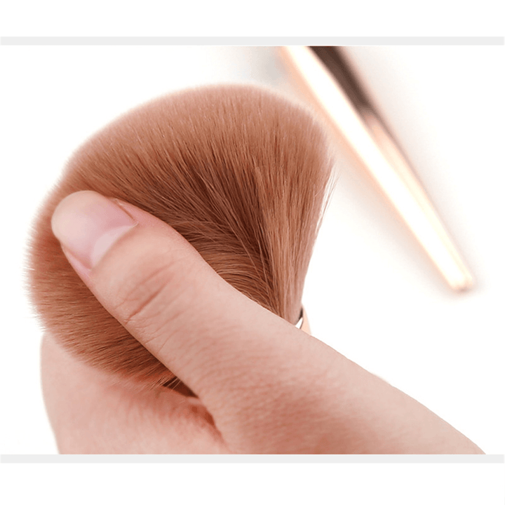 Multifunctional 2-In-1 Nylon Wool Plating Plastic Handle Brush Eye Shadow Makeup Brushes - Trendha