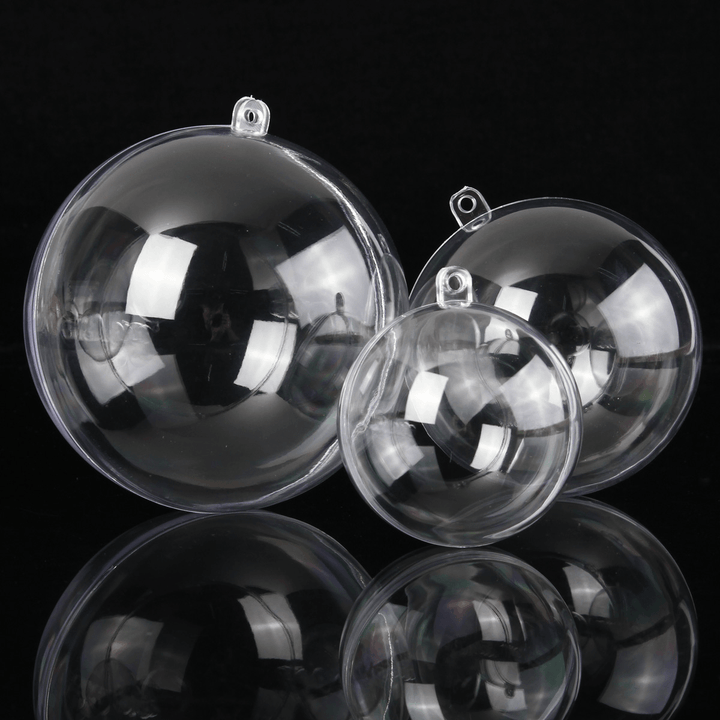5Pcs Christmas Tree Decoration Clear Hanging Ball Gift Candy Hanging Decration Ball - Trendha