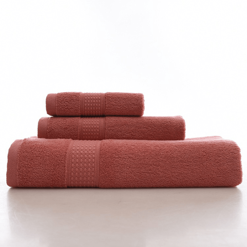 KC LN-01 Bath Pure Towels Long Stapled Cotton Beach Spa Thicken Super Absorbent Towel Sets - Trendha