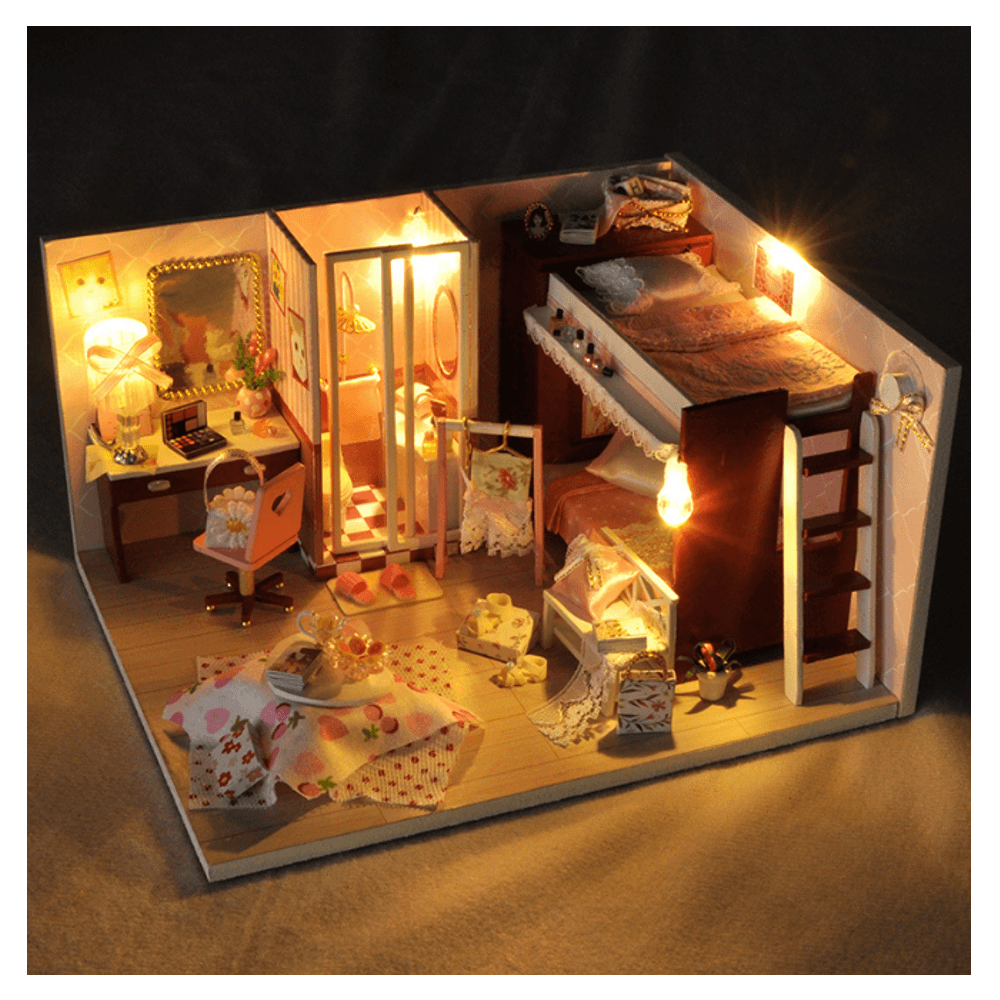 TIANYU DIY Doll House TW34 Reproduction Youth Series Handmade Model Wooden Creative Educational Toy Gift - Trendha