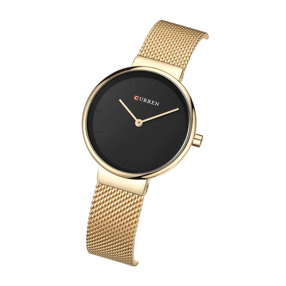 CURREN 9016 Women Quartz Watch Casual Style Simple Dial Luxury Alloy Strap Lady Wristwatch - Trendha