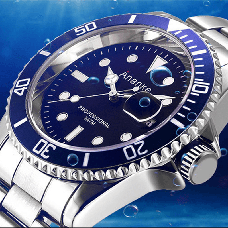 Ananke AN17 Business Style Full Steel Men Wrist Watch Waterproof Quartz Watches - Trendha