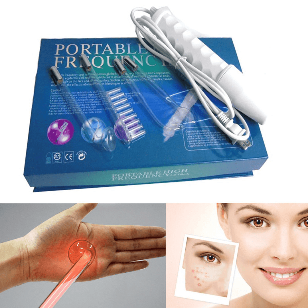 High Frequency Facial Machine Face Acne Electric Skin Spot Remover Beauty Device - Trendha