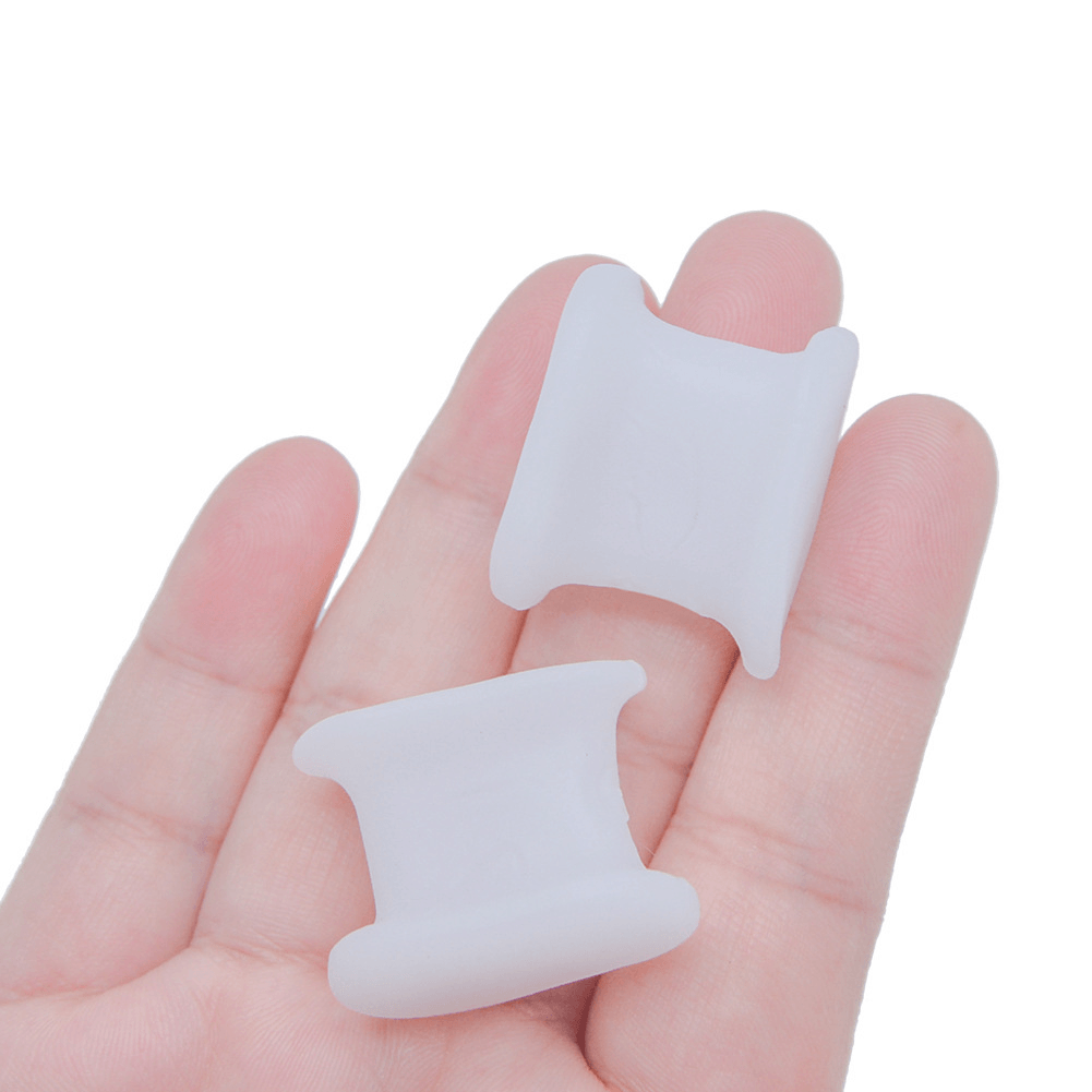 1 Pair Silicone Toe Separator Foot Support Bunion Posture Correction Guard Squishies Squishy - Trendha