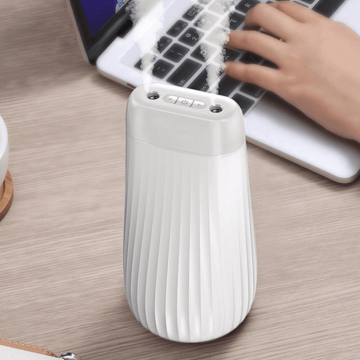 Bakeey 1000ML LED Light Ultrasonic Double Nozzle Aroma Diffuser Air Humidifier Mist Maker for Home Office Car Humidificador - Trendha