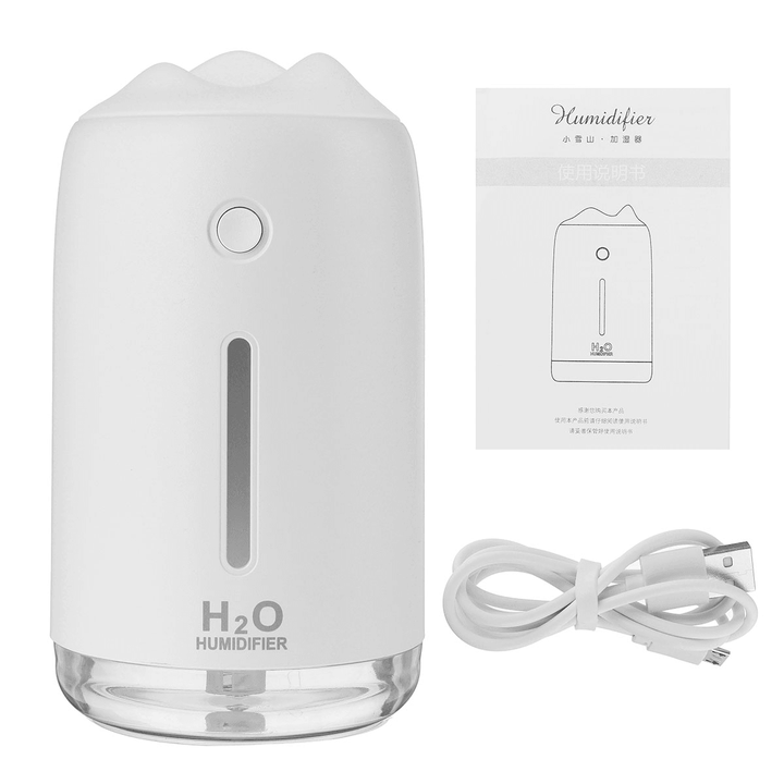310Ml Portable USB Mini Car Home Humidifier Mist Purifier Colorful Night Light - Trendha