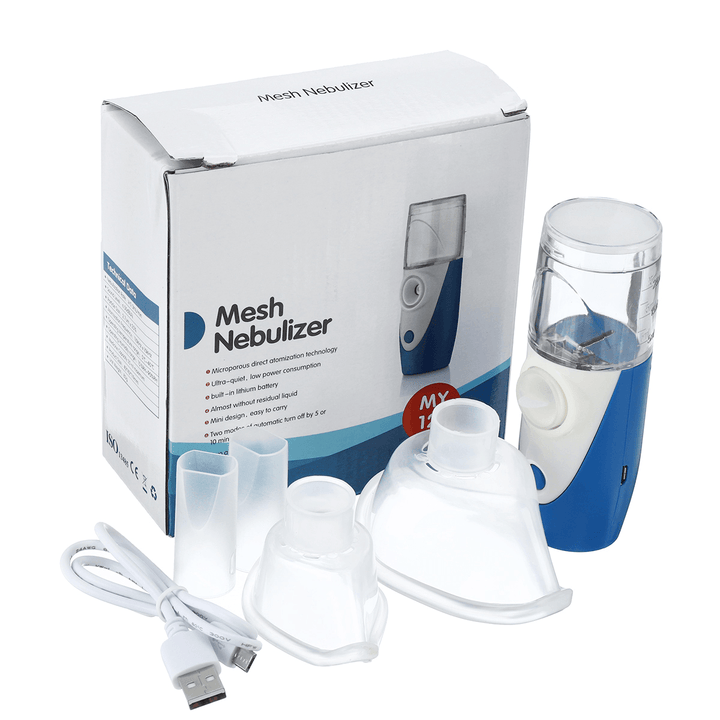 Portable Nebulizer Ultrasonic Mist Maker Micro-Mesh Atomization Handheld Child Adult - Trendha