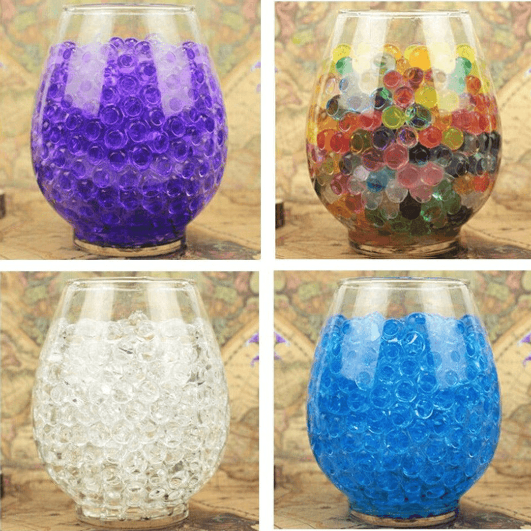 7000PCS Magic CS Water Beads Gel Balls Plant Flower Crystal Soil Mud Jelly Pearls Decor Toy - Trendha