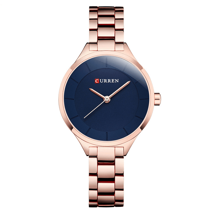 CURREN 9015 Full Steel Elegant Design Ladies Watch Business Style Quartz Watch - Trendha
