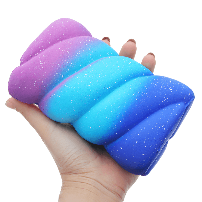 Orange Squishy 14.5Cm Lovely Cotton Candy Marshmallow Slow Rising Toys with Packaging - Trendha
