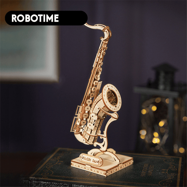 ROBOTIME DIY 3D Puzzle Wooden Musical Instrument Model Decompression Hand-Assembled for Birthday Gift Toys - Trendha
