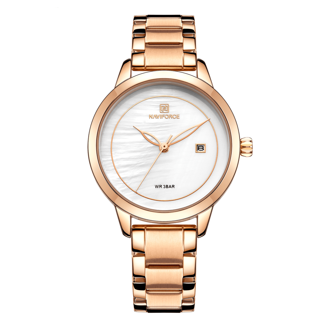 NAVIFORCE 5008 Elegant Design Women Wrist Watch Waterproof Date Display Quartz Watch - Trendha