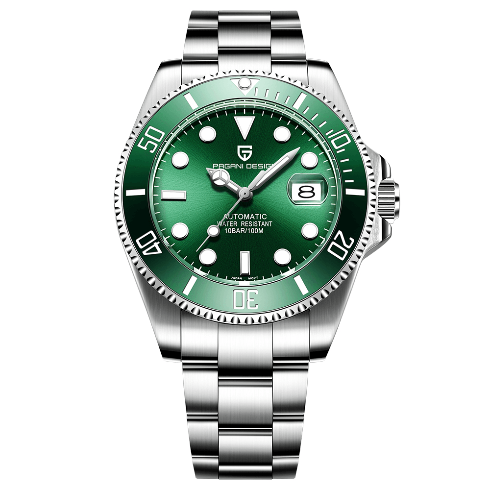 PAGANI PD-1639 Fashion Calendar Men Full Steel Watch Automatic Mechanical Watch with Box - Trendha