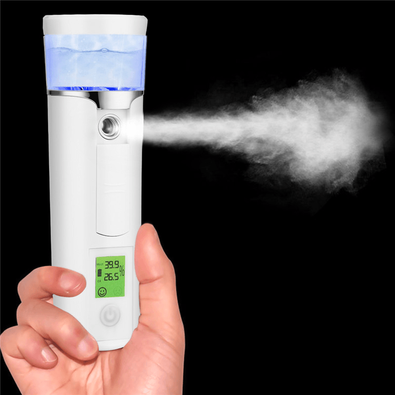 3 in 1 40Ml Mini Nano Spray Spa Face Steamer Mist Sprayer Skin Moisture Tester Facial Steamer Skin Moisturizing Beauty - Trendha