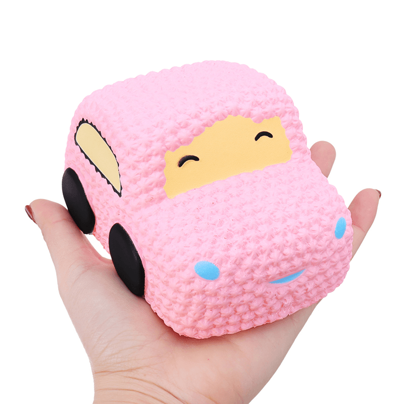 Squishy Car Racer Pink Cake Soft Slow Rising Toy Scented Squeeze Bread - Trendha