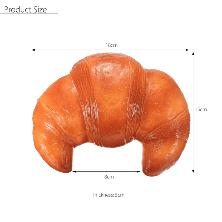 Areedy 18Cm Croissant Squishy Scented Licensed Super Slow Rising Bread with Original Package - Trendha