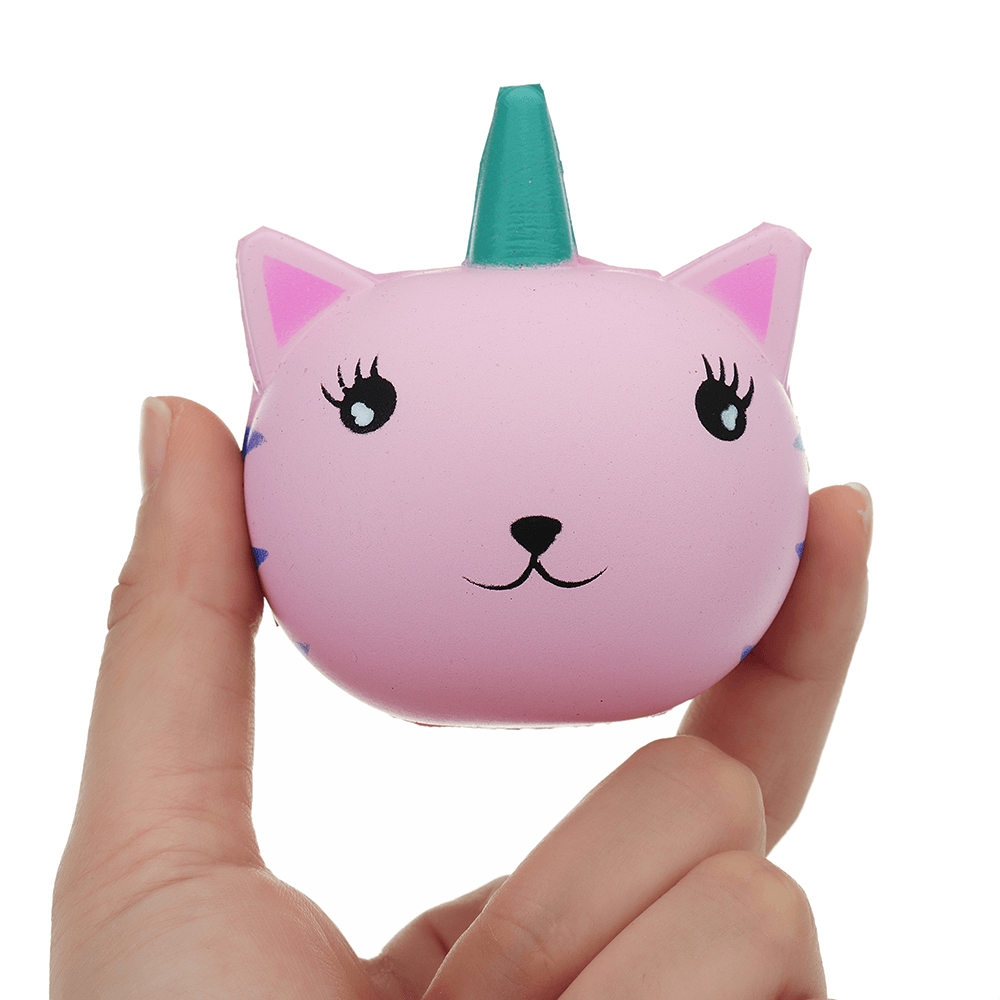 Unicorn Cat Squishy 7.1*6.2CM Slow Rising Soft Collection Gift Decor Toy - Trendha
