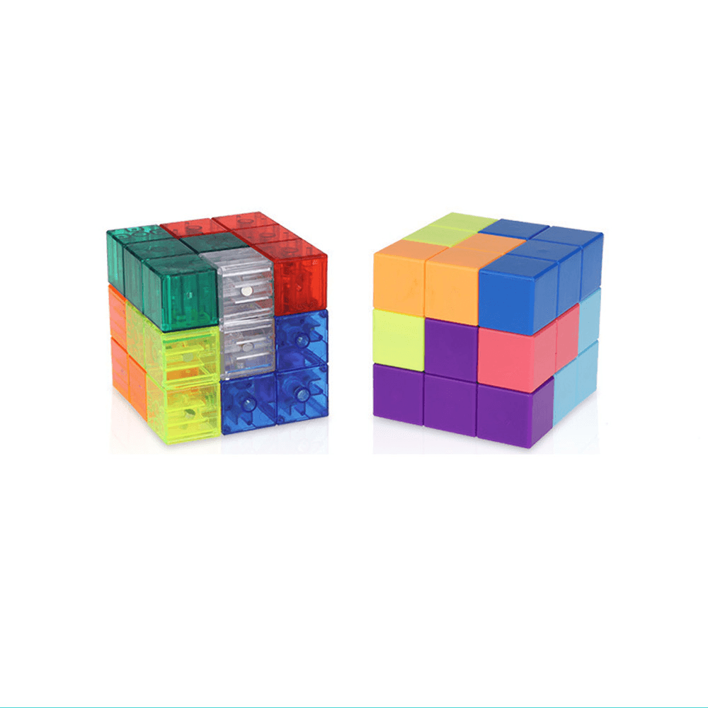 Cube Luban Cube Magnetic Building Blocks Tetris Three-Dimensional Intelligence Children'S Educational Toys - Trendha