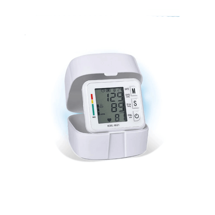 Boxym Wrist Blood Pressure Monitor Automatic LCD Blood Pressure Measurement Electronic Sphygmomanometer Tonometer Health Household Heart Rate Equipment - Trendha