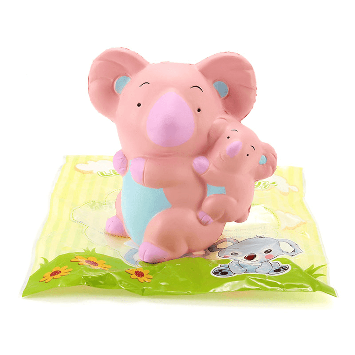 Leilei Squishy Koala Mom Baby 10Cm Slow Rising with Packaging Collection Gift Decor Soft Squeeze Toy - Trendha