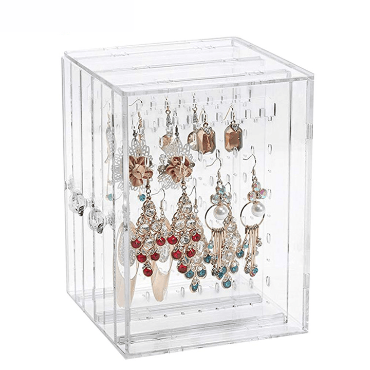 Dustproof Acrylic Earrings Jewelry Display Stand Shelf Jewelry Bag Storage Box Drawers Rack Holder Storage Case - Trendha