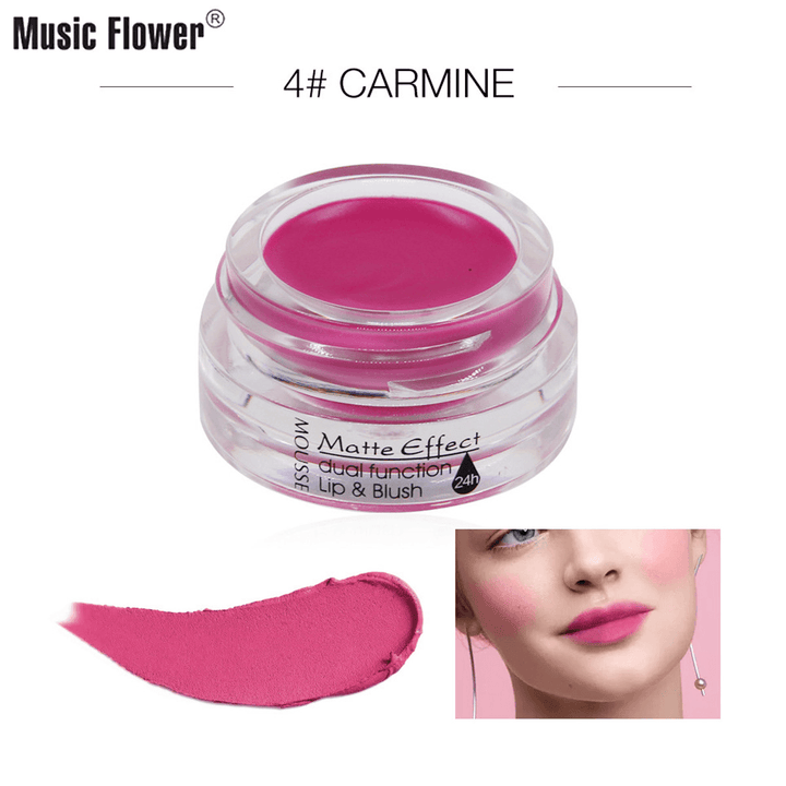 Music Flower Music Flower Matte Smooth Mousse Lip Blush Makeup Blush M4007 - Trendha