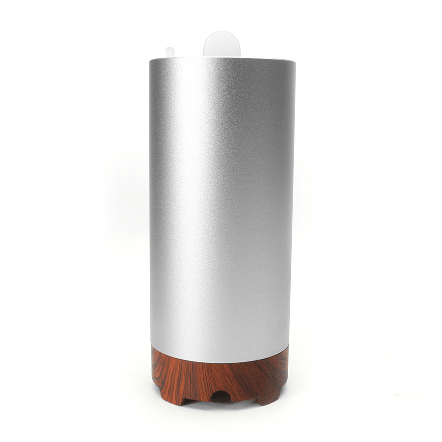 Gx-Diffuser GX-B02 Protable Essential Oil Humidifier Aromatherapy Diffuser Metal & Wood Grain Style - Trendha