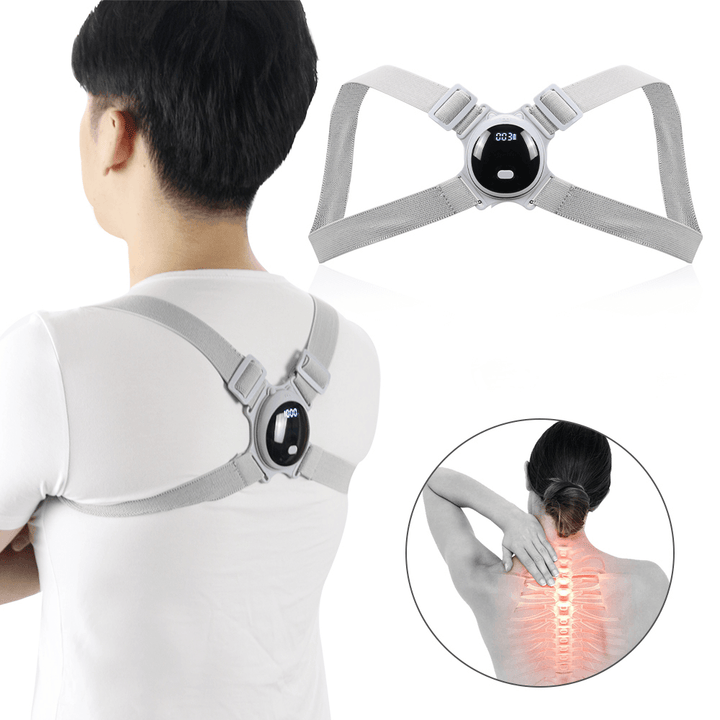 Getinfit Adjustable Smart Back Posture Corrector Back Brace Support Belt Shoulder Training Belt Correction Health Care Automatic - Trendha