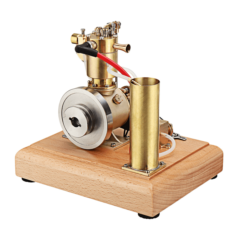 Eachine EM4 Gasoline Engine Model Stirling Water-Cooled Cooling Structure with a Cooling Water Tank and a Circulating Gear Pump - Trendha