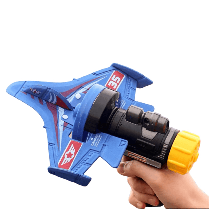 Hand Throwing Swivel Foam Aircraft Outdoor Launcher Gliding Flying Plane Model Children Toys Gifts - Trendha