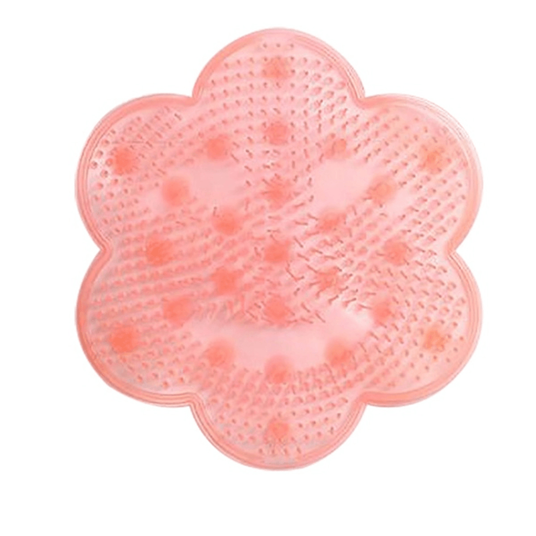 Suction Cup Shower Mat Lazy TPR Bath Massage Pad Cleaning Tool Foot Massager Mat - Trendha