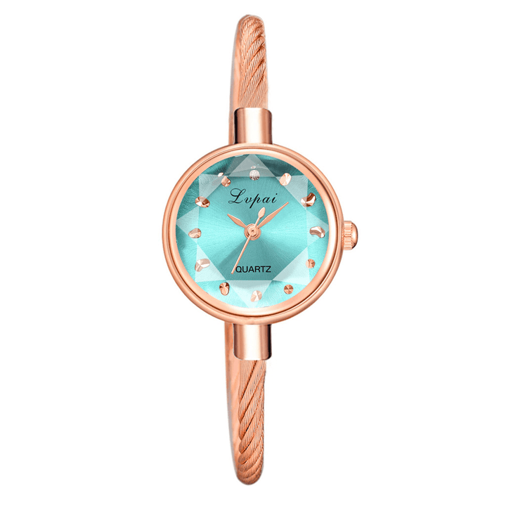 LVPAI P1148 Dazzling Colorful Women Bracelet Watch Small Dial Casual Style Quartz Watch - Trendha