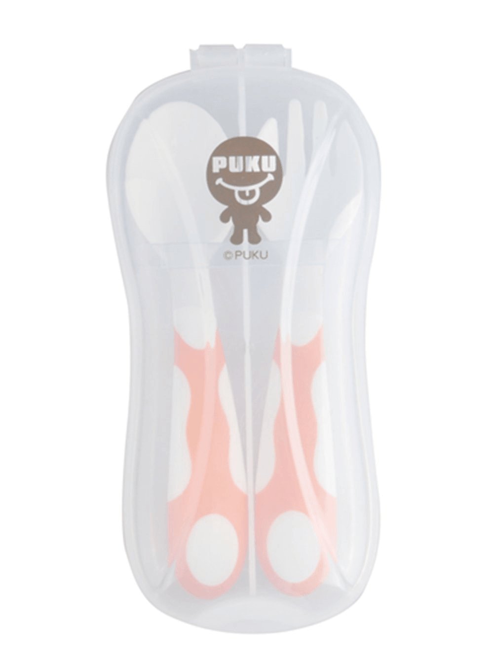 PUKU Kids Fork and Spoon Set with Carrying Case Child Pack Utensils Baby Tableware BPA- Free - Trendha