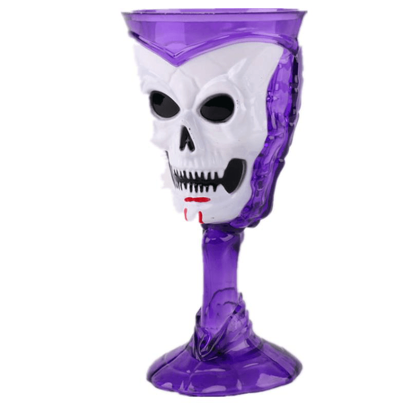 Goblet Plastic Skull Cup Bar KTV Party Cocktails Beer Wine LED Luminous Cup Drinkware Halloween Gift - Trendha