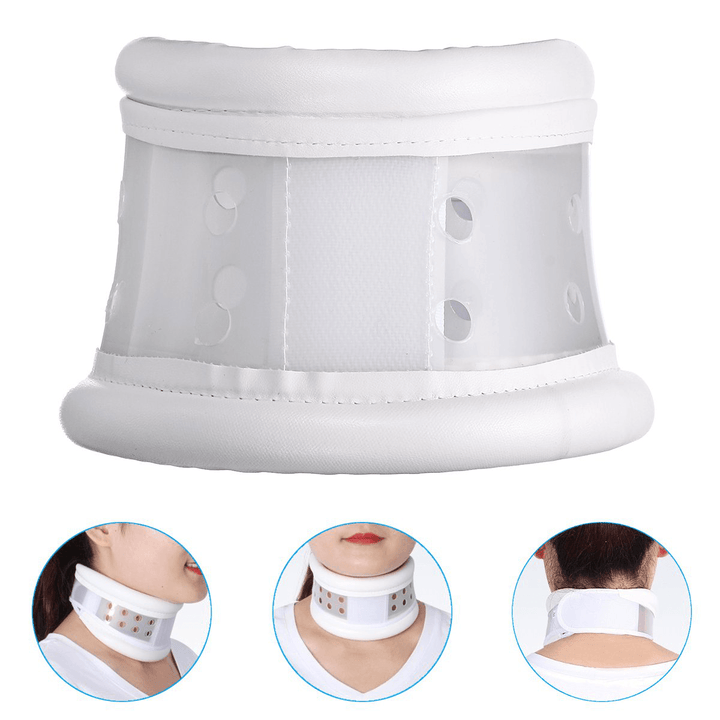 S/M/L Breathable Cervical Collar Support Portable Detachable Neck Orthosis Brace Relief Pain for Torticollis Spondylitis Neuralgia - Trendha