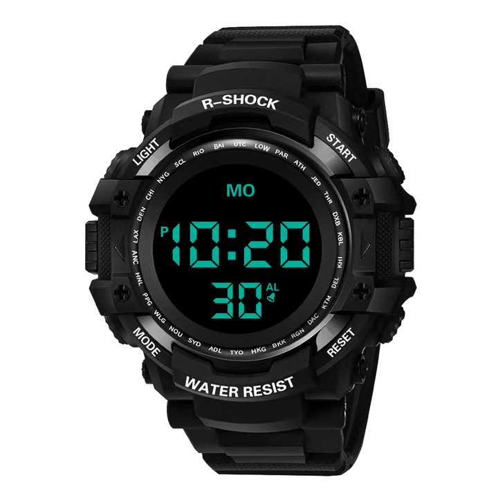 HONHX 53F-783 Men Fashion Luminous Display Stopwatch Alarm Clock Digital Watch - Trendha