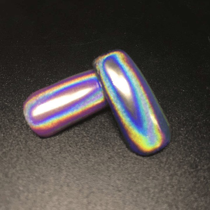 Holographic Laser Nail Art Powder Holo Effect DIY Powders Silver Pigment Hologram Rainbow - Trendha
