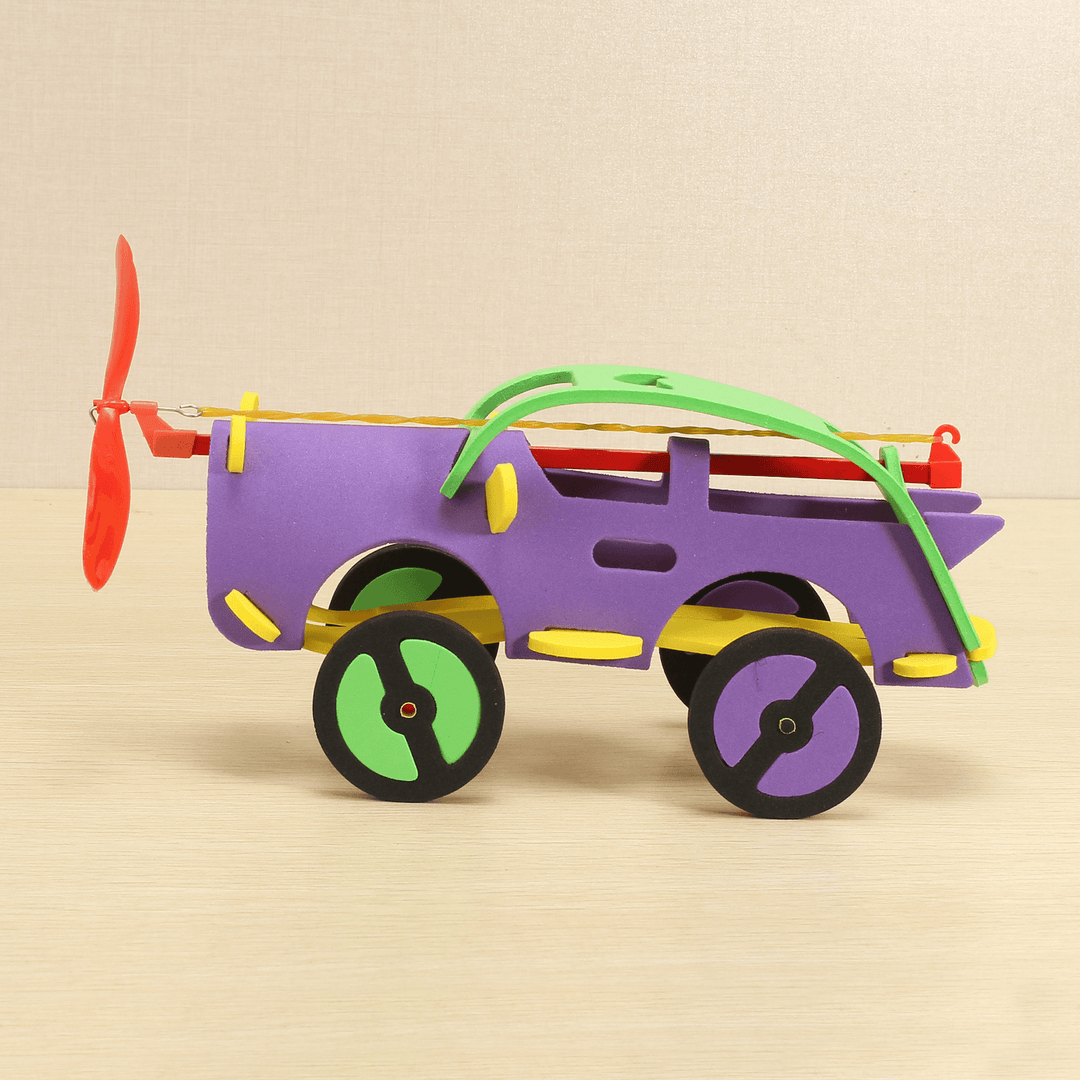 Rubber Powered Racing Car Plane Steamship Educational Toys - Trendha