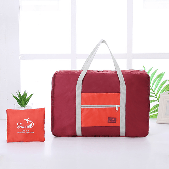 Korean Version of the Portable Clothing Luggage Bag Travel Storage Bag Waterproof Large-Capacity Aircraft Package Foldable Portable Storage Bag - Trendha