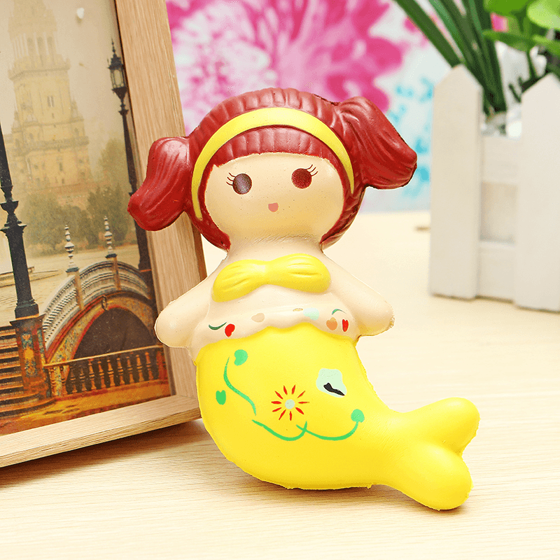 Leilei Squishy Mermaid Slow Rising Original Packaging Soft Collection Gift Decor Toy - Trendha