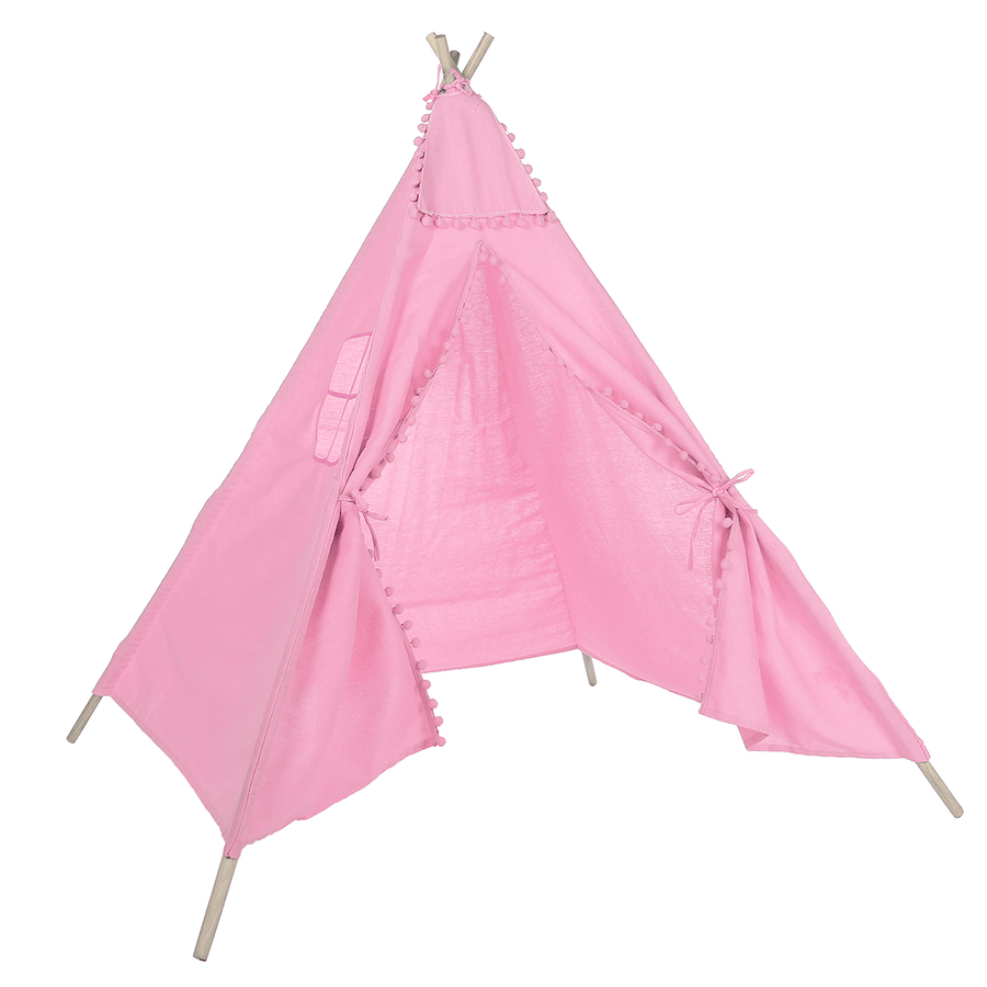1.6M Kids Play Tent Cotton Teepee Wigwam Sleeping House Indoor Outdoor - Trendha