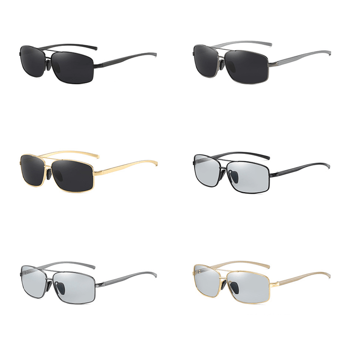 Top Quality Photochromic Sunglasses Men Women Polarized Chameleon Driving Sports Goggles Anti-Glare Retro Classic Square Sunglasses - Trendha