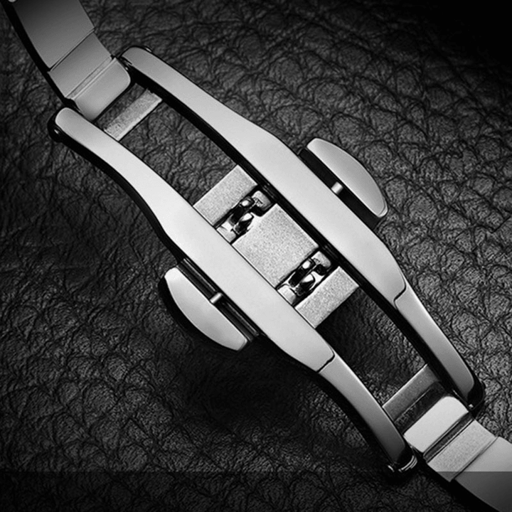 TEVISE T807C Fashion Men Watch Luminous Display Stainless Steel Strap Mechanical Watch - Trendha