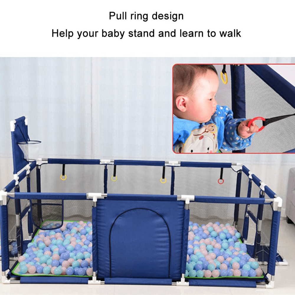 Baby Playpen Folding Indoor Outdoor Toddler Kid Safety Barrier Game Toddler Craw Safety Fence - Trendha