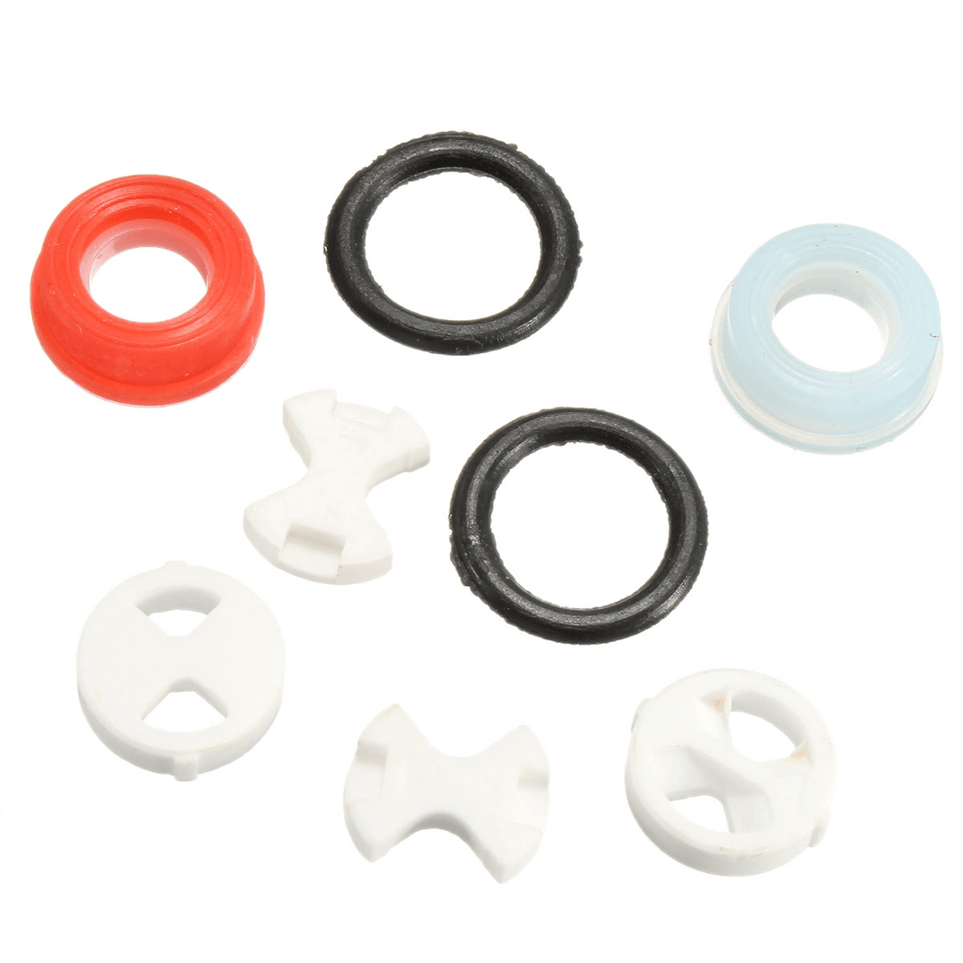 8Pcs Ceramic Disc Silicon Washer Insert Turn Replacement for Valve Tap - Trendha