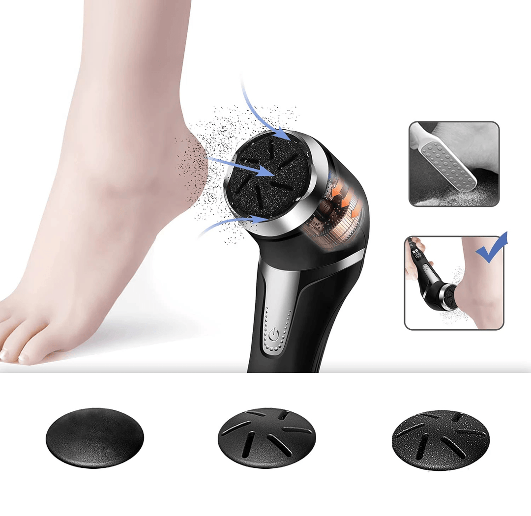Electric Foot Files Grinder Multifunction Electric Remove Calluses Hardness Dead Skin Heels Grinding Pedicure Foot Grinder - Trendha