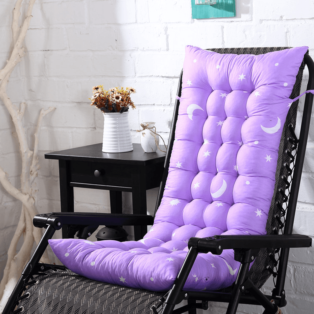 8 Colors 40*110*8Cm Chair Cushion Cotton Soft Sun Lounger Deck Topper Thick Pad - Trendha